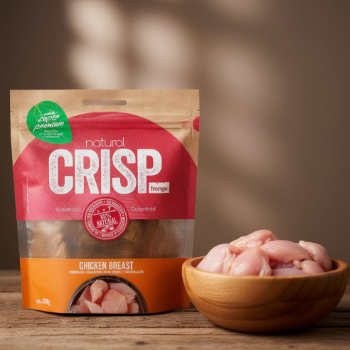 Petisco Snack Natural Crisp Para Cães Chicken Breats 100g-Imagem 3