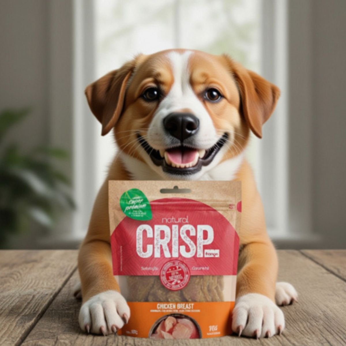 Petisco Snack Natural Crisp Para Cães Chicken Breats 100g