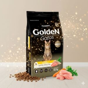 Ração Golden Gatos Adultos Castrados Sabor Frango – 10,1kg