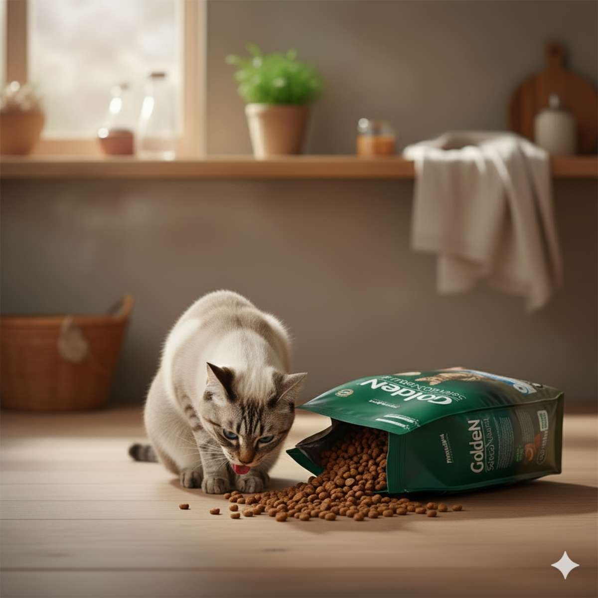 Ração Golden Seleção Natural Gatos Adultos Castrados Frango com Abóbora e Alecrim – 1kg-Imagem 3