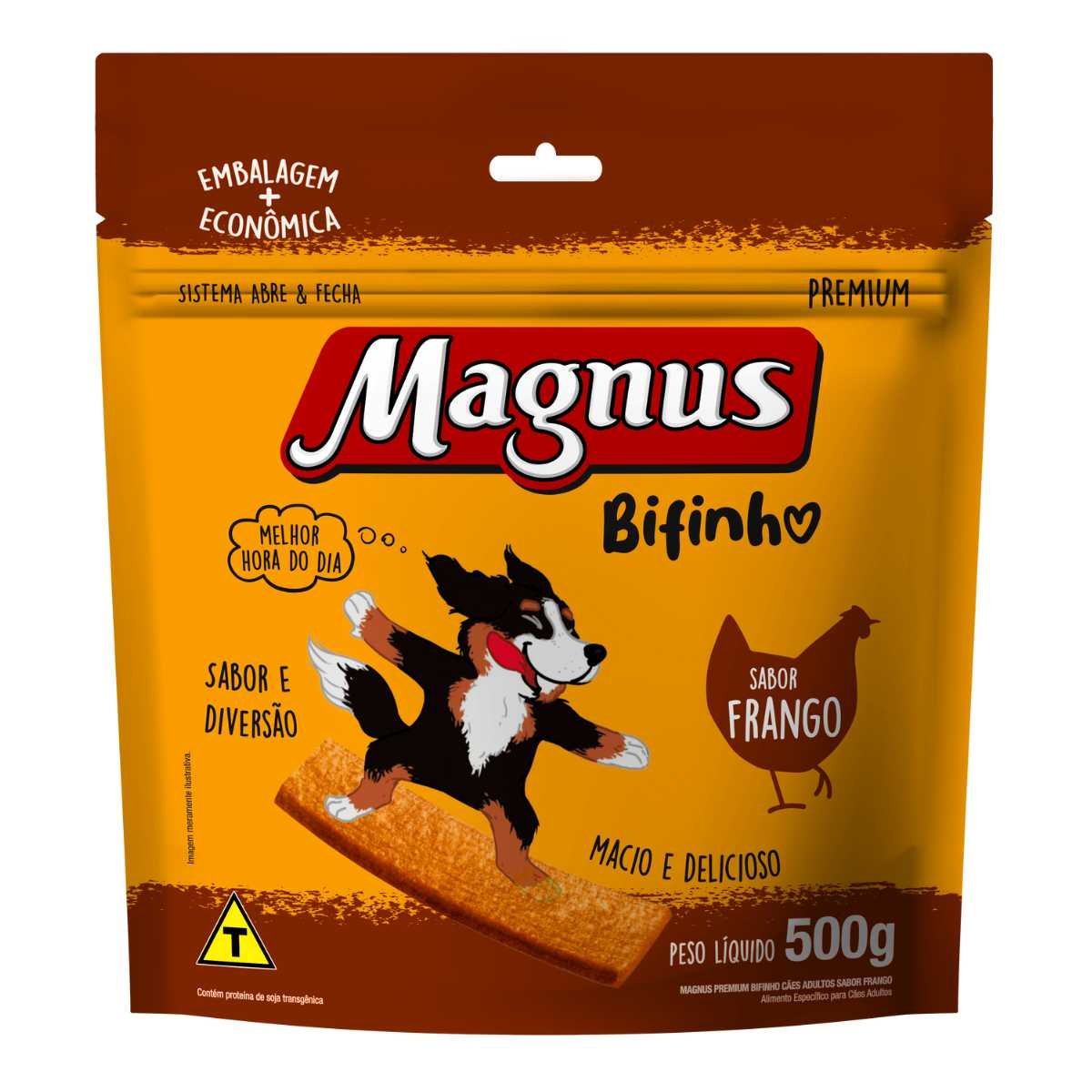 Bifinho Magnus Mastigáveis Para Cães Adultos - Frango 500g-Imagem 2
