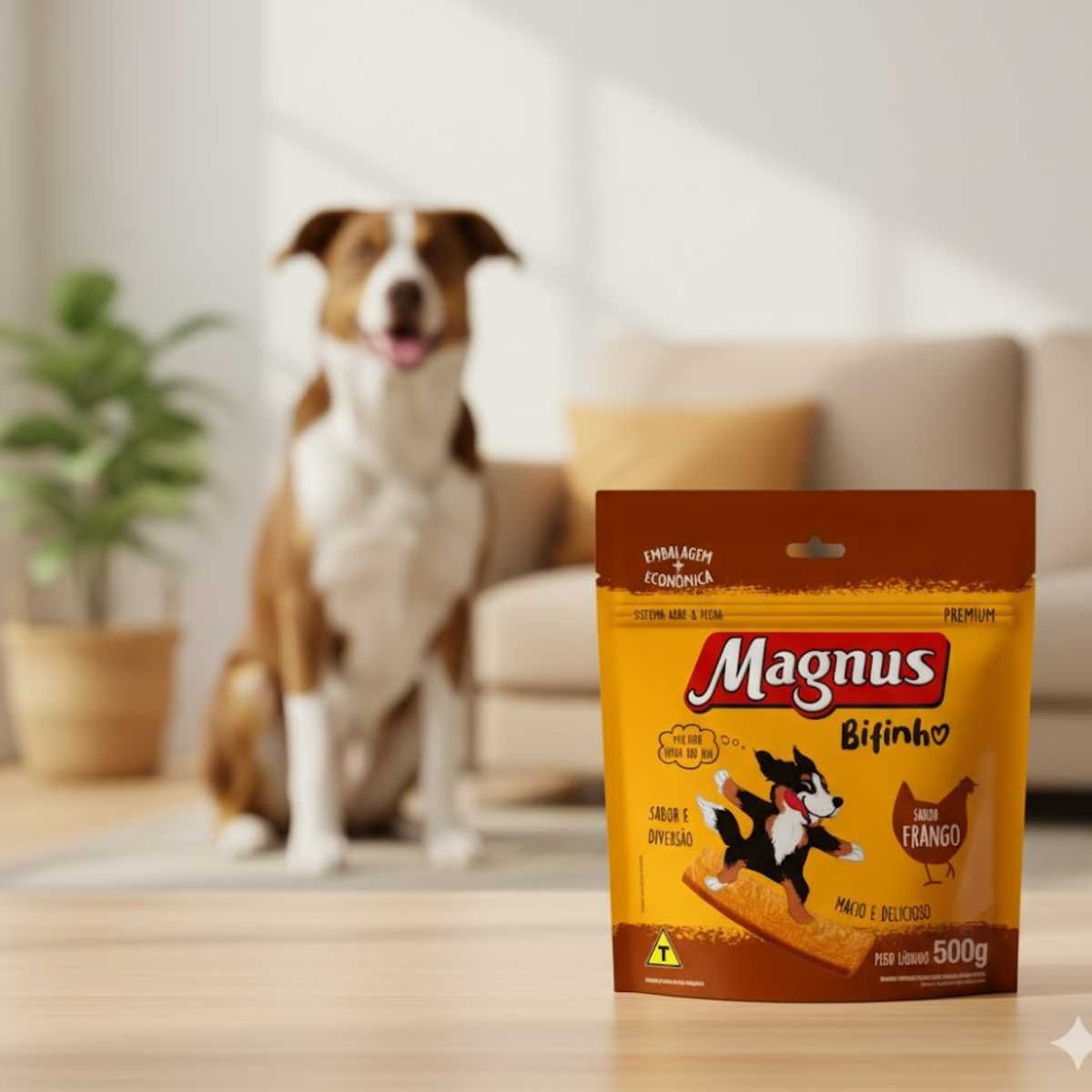 Bifinho Magnus Mastigáveis Para Cães Adultos - Frango 500g-Imagem 3