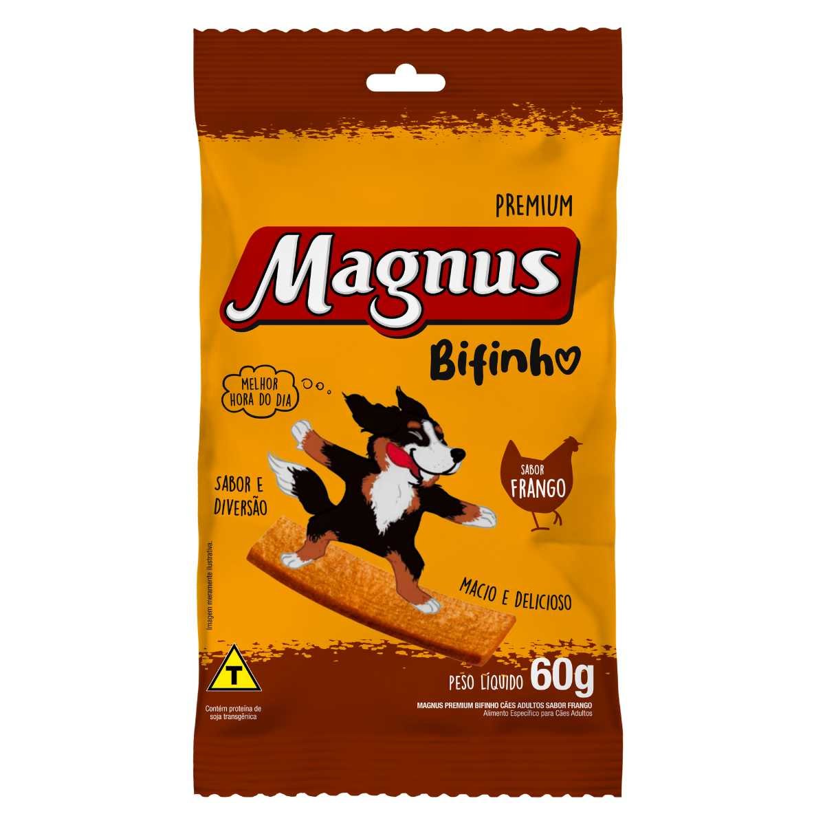 Bifinho Magnus Mastigáveis Para Cães Adultos - Frango 60g-Imagem 2