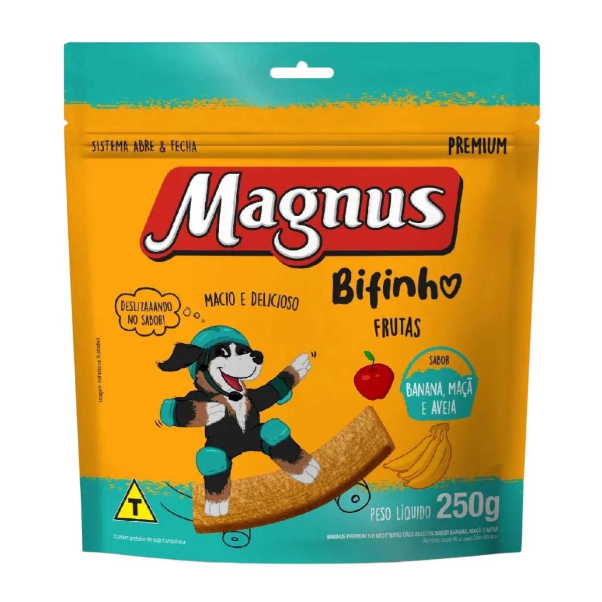 Magnus Bifinho Premium Frutas – Banana, Maçã e Aveia (250g)-Imagem 2