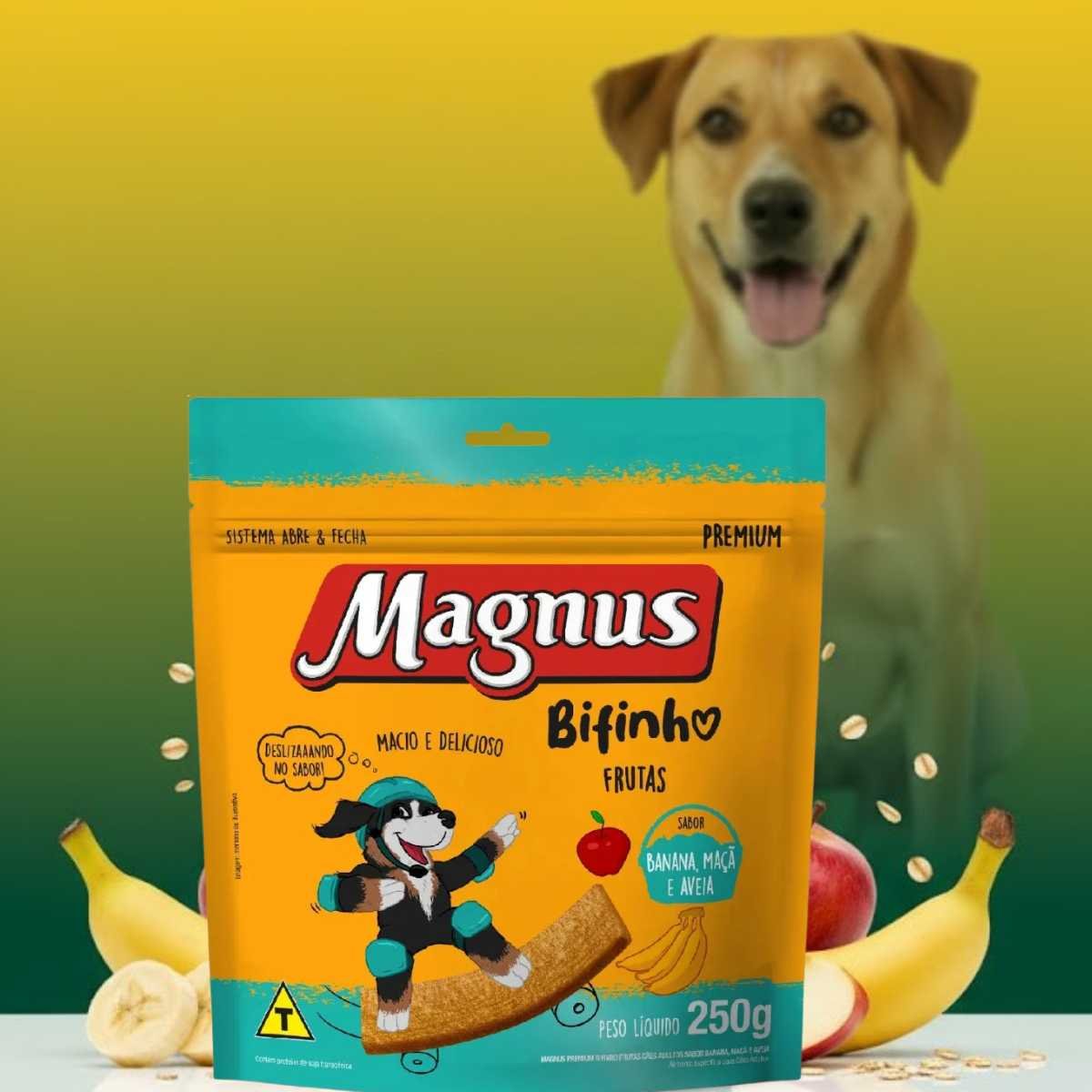 Magnus Bifinho Premium Frutas – Banana, Maçã e Aveia (250g)-Imagem 3