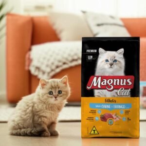 Ração Magnus Cat Premium Gatos Filhotes Carne e Frango 1kg