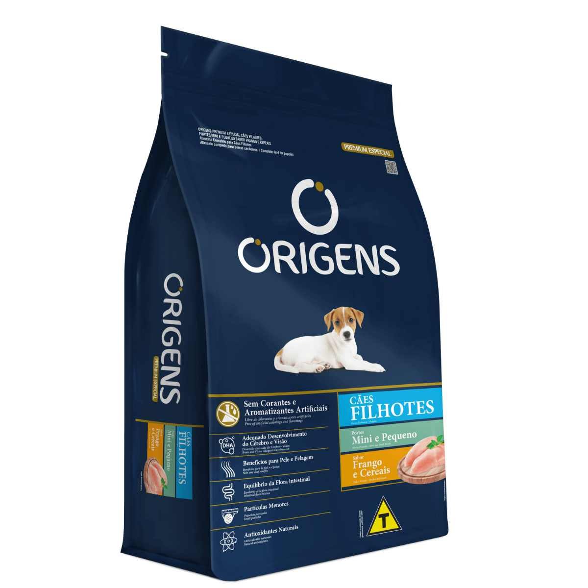 Ração Origens Cães Filhotes Porte Mini Pequeno Frango e Cereais - 1kg-Imagem 3